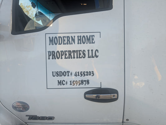 Semi Truck DOT Decals